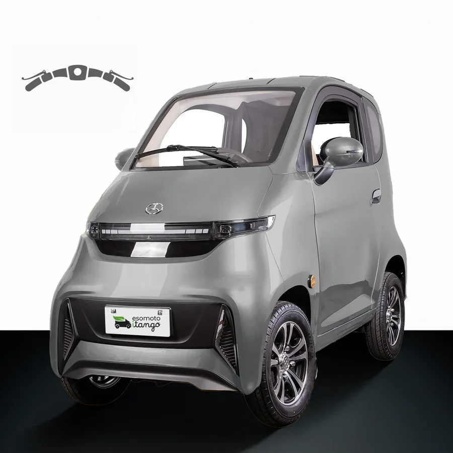 Esomoto I-Tango Elektromobil mit Lenkerstange in Silber